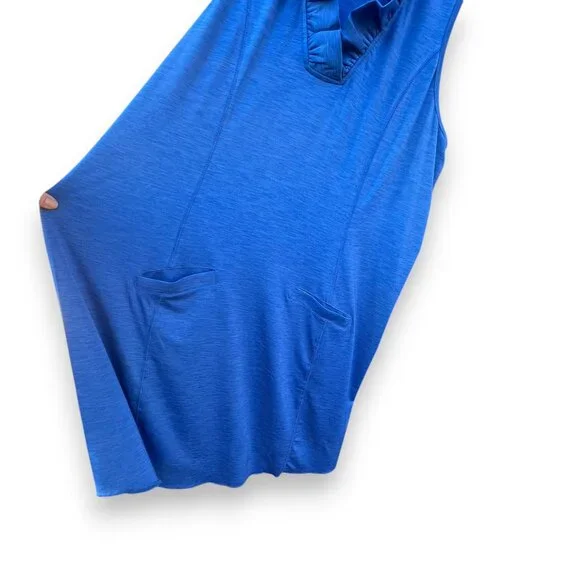 Jofit Millie Sleeveless Golf Athleisure Dress Blue Ruffle Neck Pockets Size XL - Picture 8 of 10